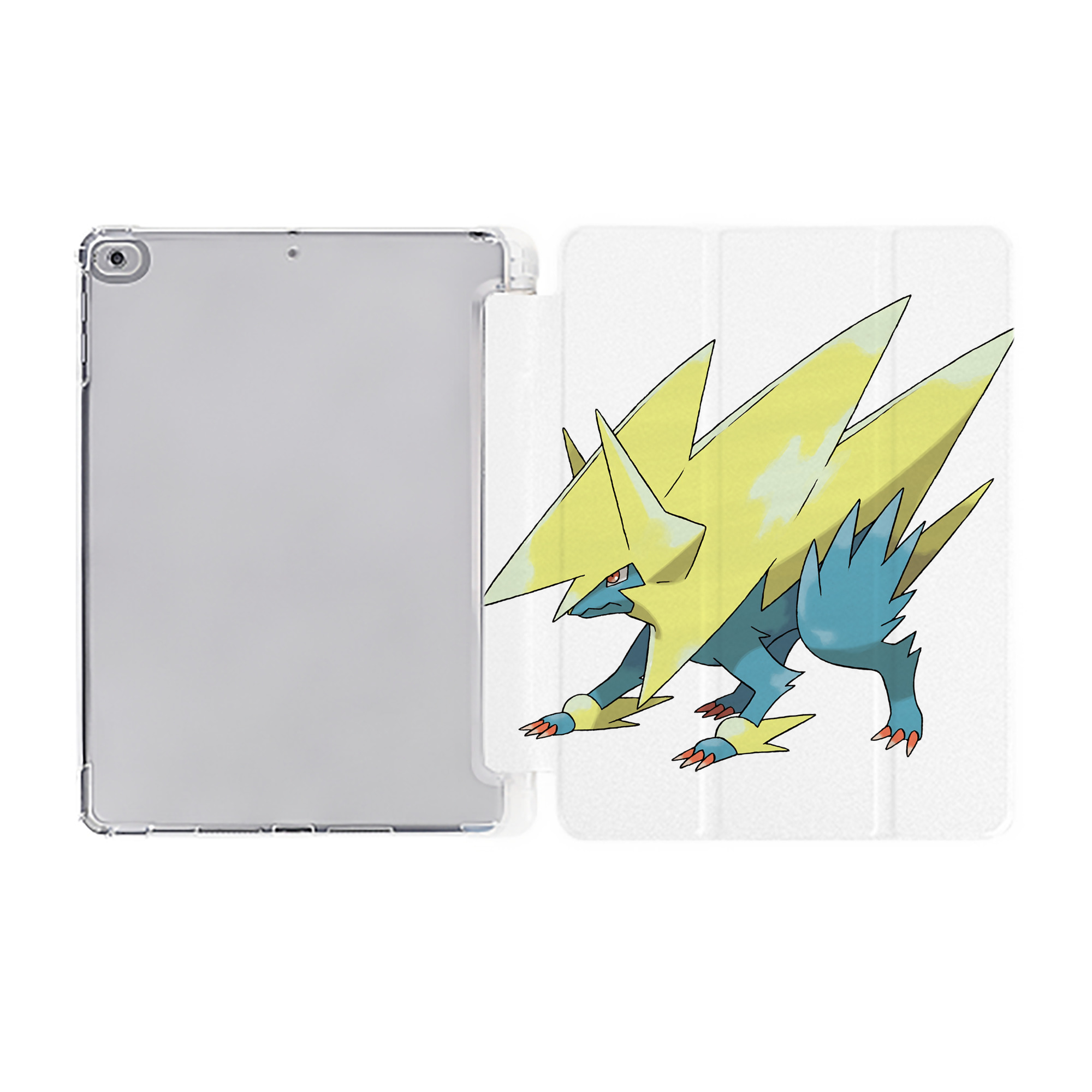 （画像用） ポケットモンスター Pokémon IPad ケース ペン収納付き 三つ折りスタンド PUレザー×シリコン 対応機種9.5/10.5/10.9インチ